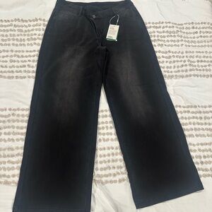Brand New HALARA Black Wide Leg Jeans - very stretchy